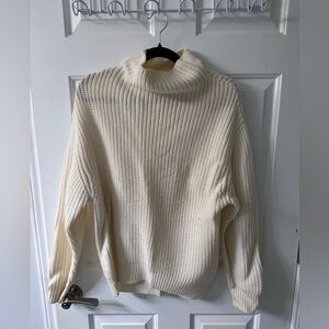 Wilfred Cream Cowl Neck Sweater